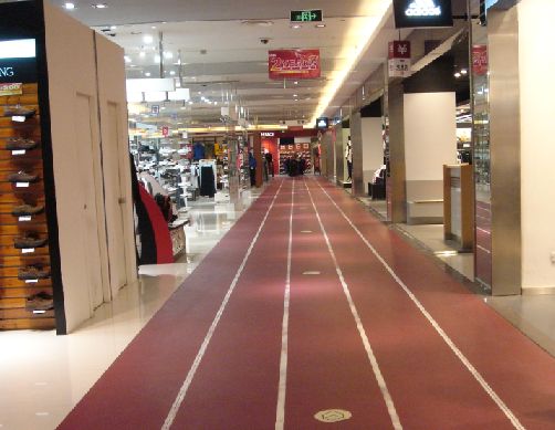 商场走道运动地板工程案例